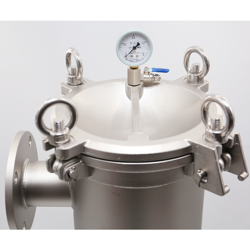 Liquid/oil/wine/beer/honey/syrup/paint filtration machine Stainless Steel 304 multi Bag Filter Housing