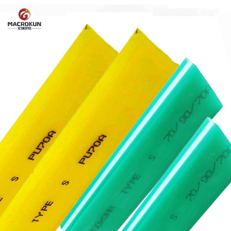 silk screen printing wooden handle squeegee blade rubber