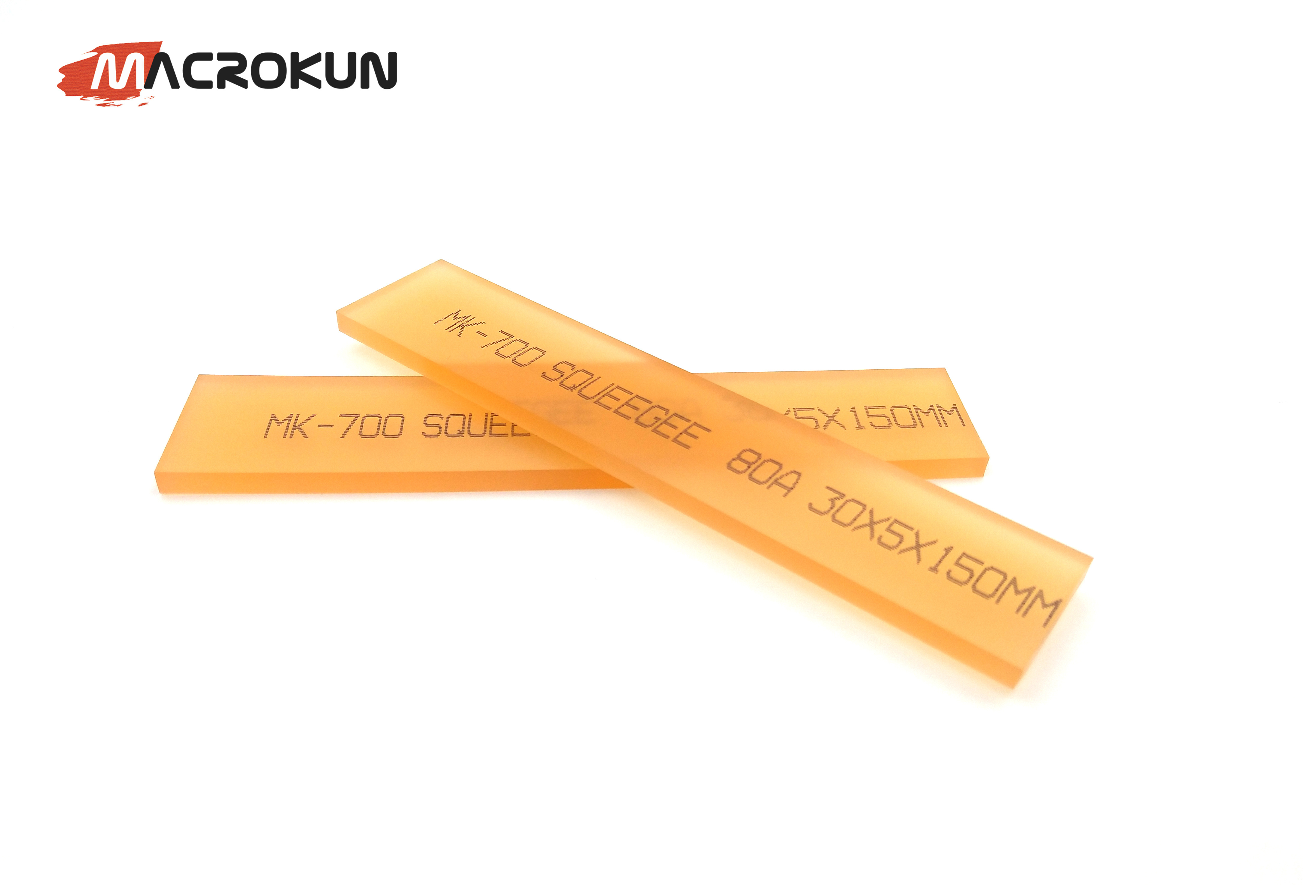 Wholesale high wear-resistant silk screen printing polyurethane squeegee rubber strip roll for screen printing