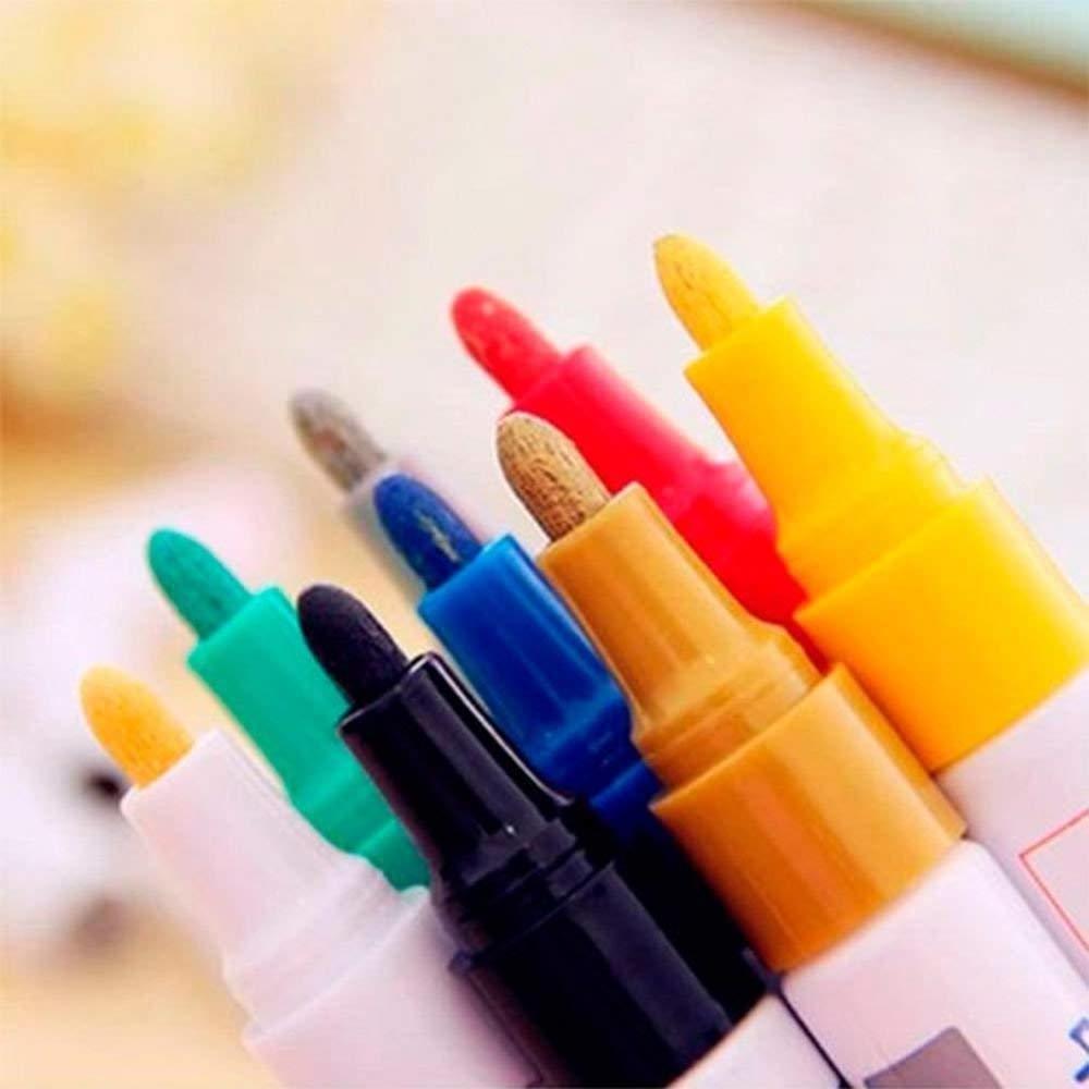 China Facoty 12 colors paint marker pen DIY album graffiti pen car tyre paint marker