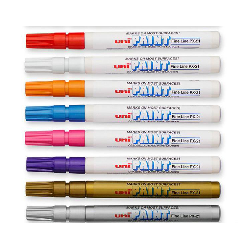 Uni Mitsubishi Paint PX-21 Fine Tip Marker Pen Waterproof Car Tyre Tire Tread Rubber Uni Posca Paint Marker