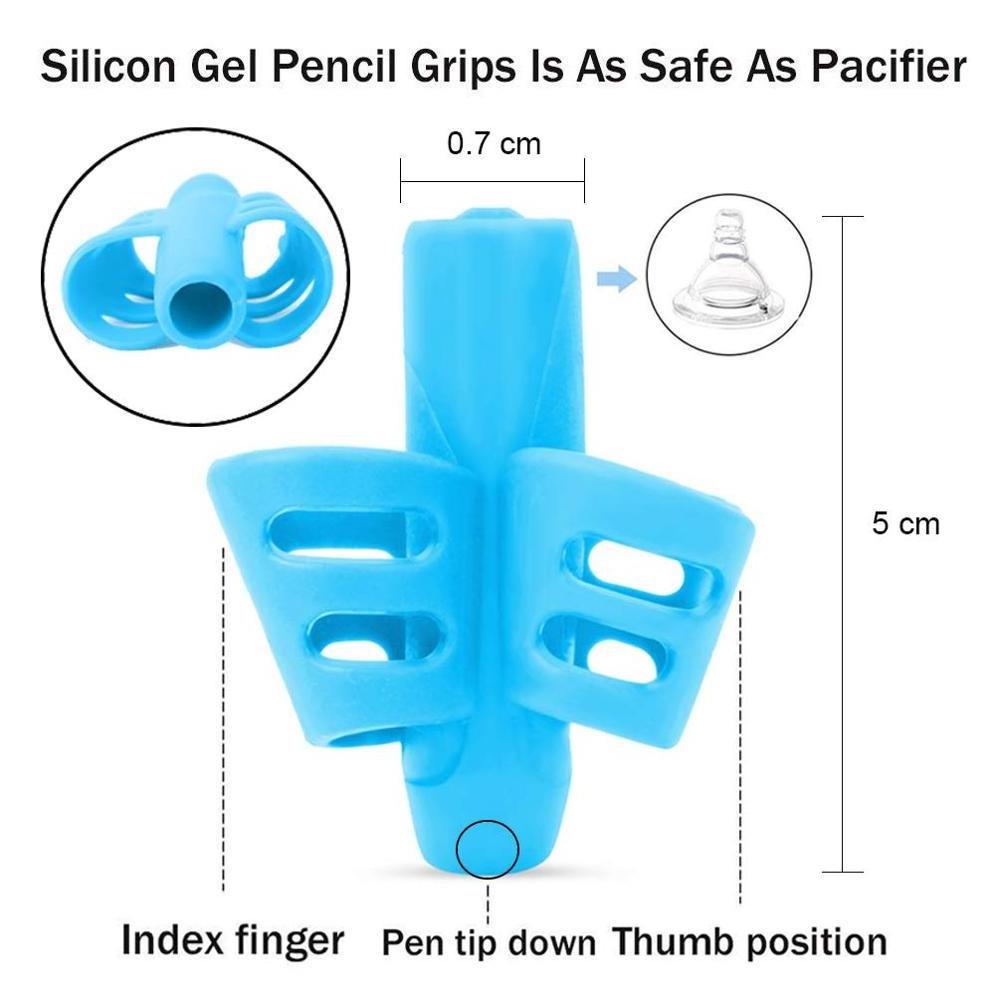 Pen Grips for Kids Handwriting for Preschool,Silicone Pen Holder Pen Writing Aid Grip School Supplies for Kids