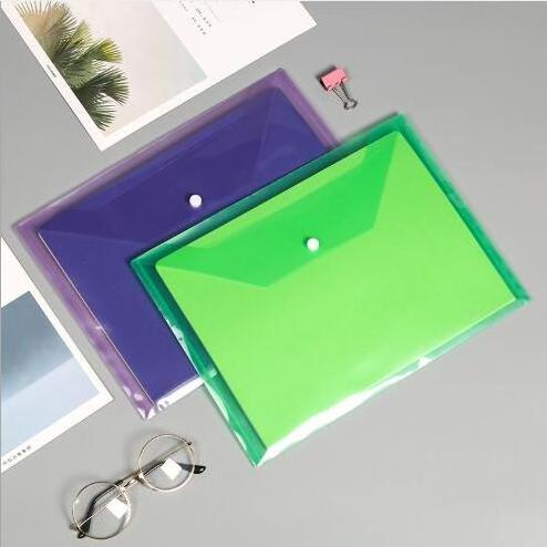 High quality plastic stationery A4 PP document box file folder envelope file