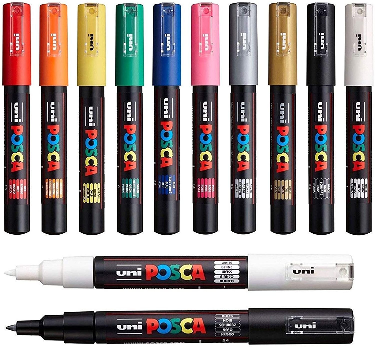 Uni Posca PC-1M Paint Art Marker Pens Uni Posca Paint Marker Mitsubishi Poster Colour Marking Pen Japan Import