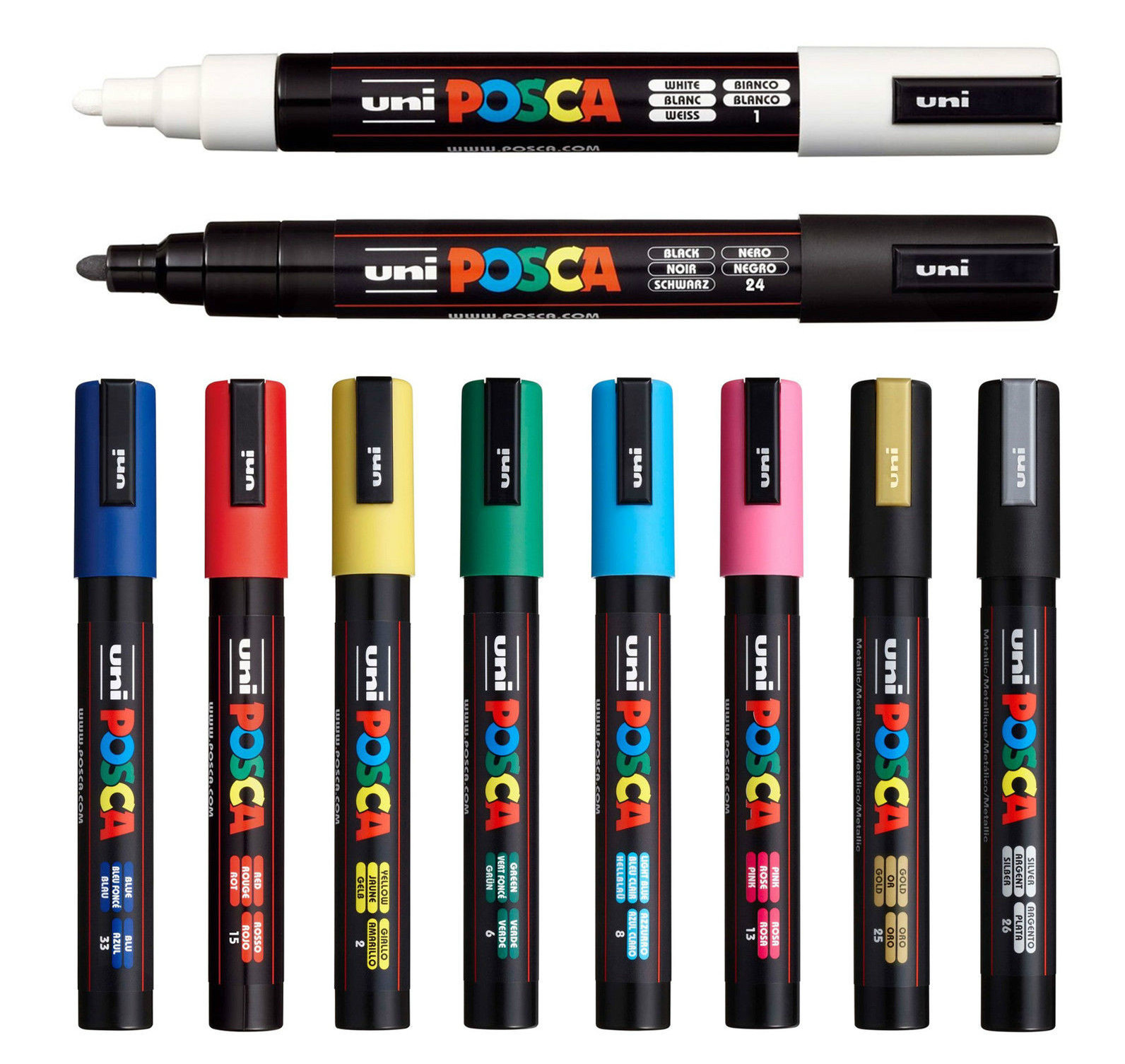 UNI POSCA Marker Pen POP Poster Advertising Graffiti Pen PC-1M UNI POSCA Oily Paint Pen