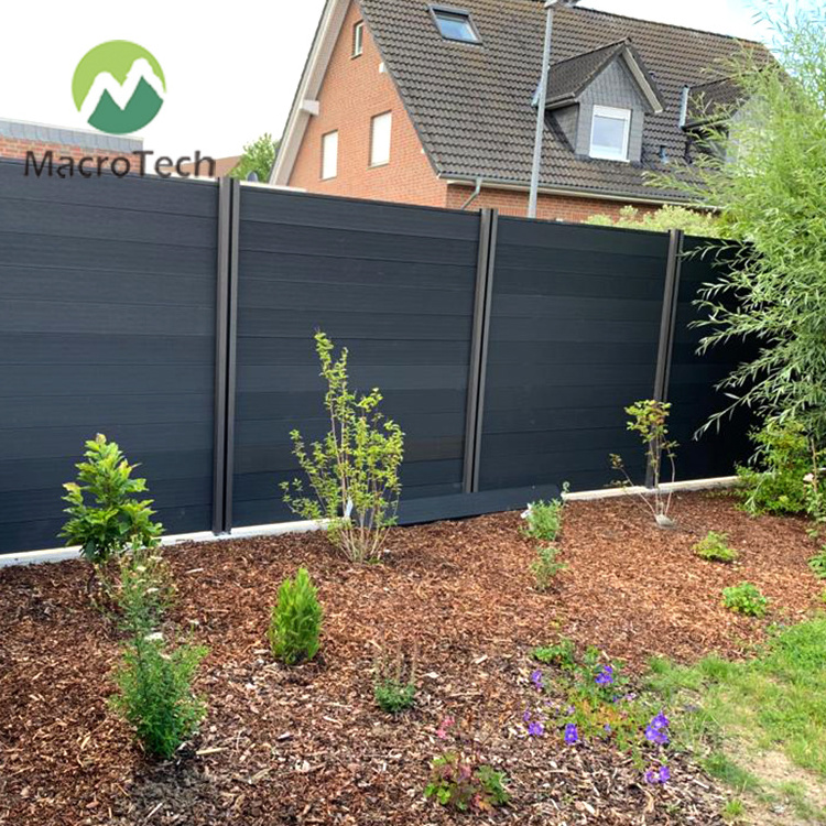 Wood Plastic Composite home garden fence WPC panels better than vinyl pvc fence