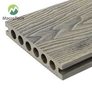 140*23mm wpc decking embossed wood plastic composite flooring  outdoor wpc