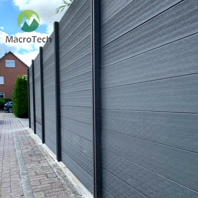 Wood Plastic Composite home garden fence WPC panels better than vinyl pvc fence