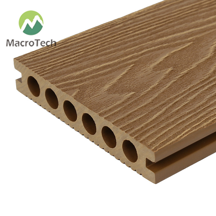 Modern Embossed WPC Decking Board Outdoor Waterproof Sealer Soundproof Fireproof Household Entertainment Commercial Use Flooring