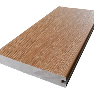 Solid Co Extrusion Wood Plastic Composite Flooring Teak Durable Wpc Floor 3D Wood Grain Deck Embossed Outdoor  Decking CE Anti