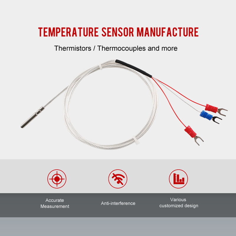 Macsensor 3 wire ntc b k c k j pt100 pt1000 temperature sensor thermocouple