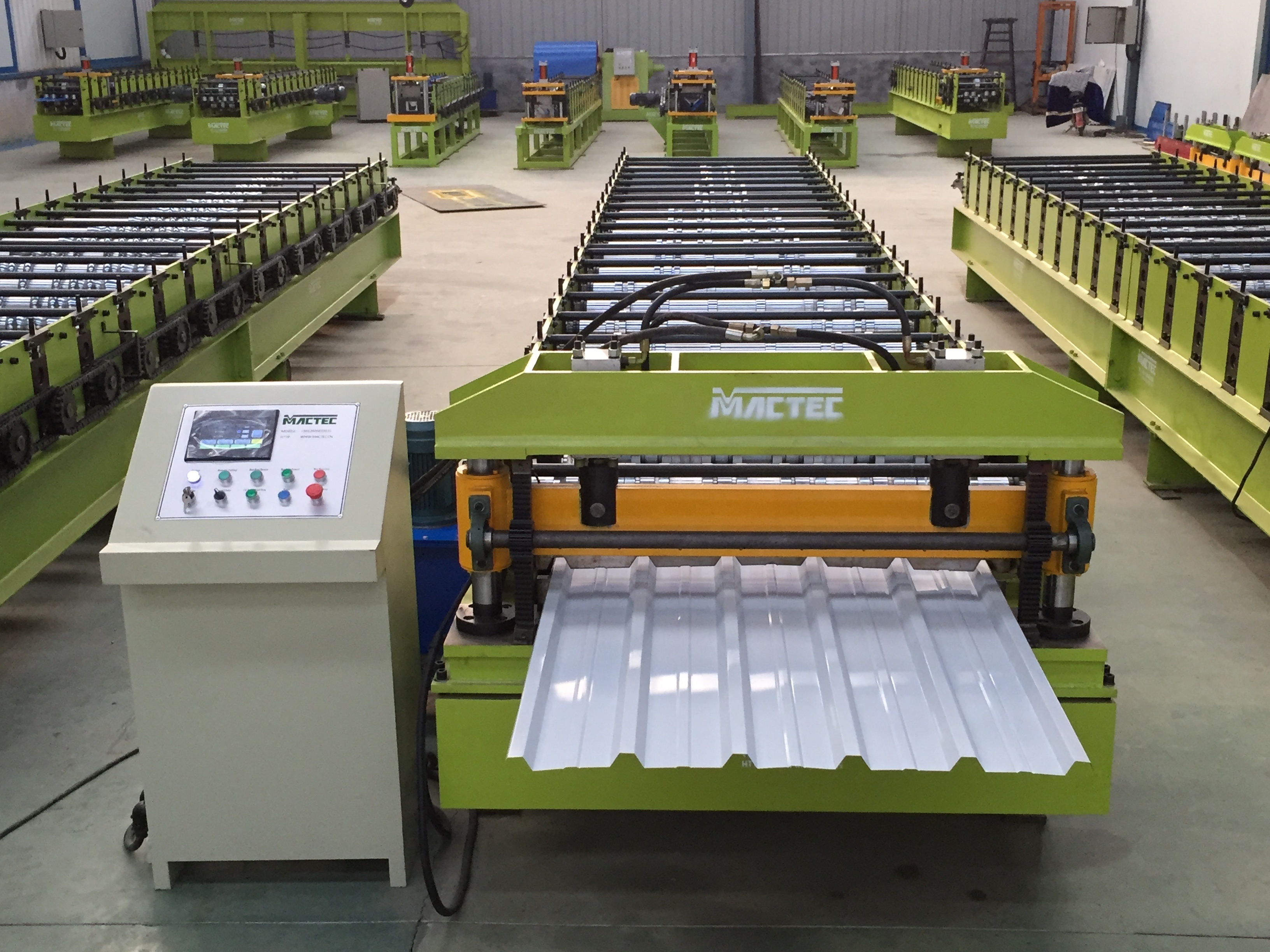 metal roofing sheet double ridge and drip edge  roll forming machine iron roof