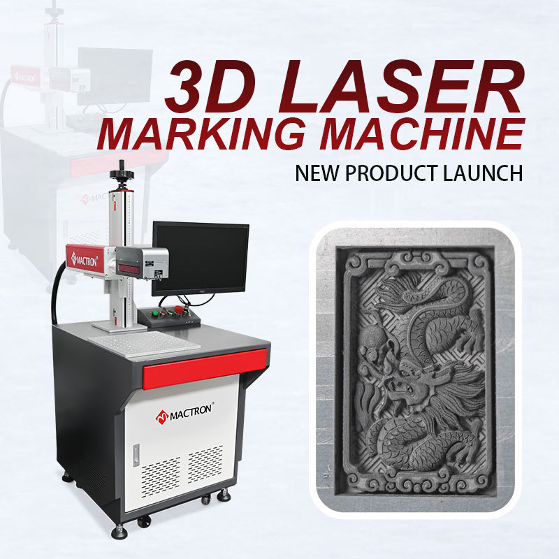 Mactron 3D Fiber Laser Marking Engraving Machine for Metal