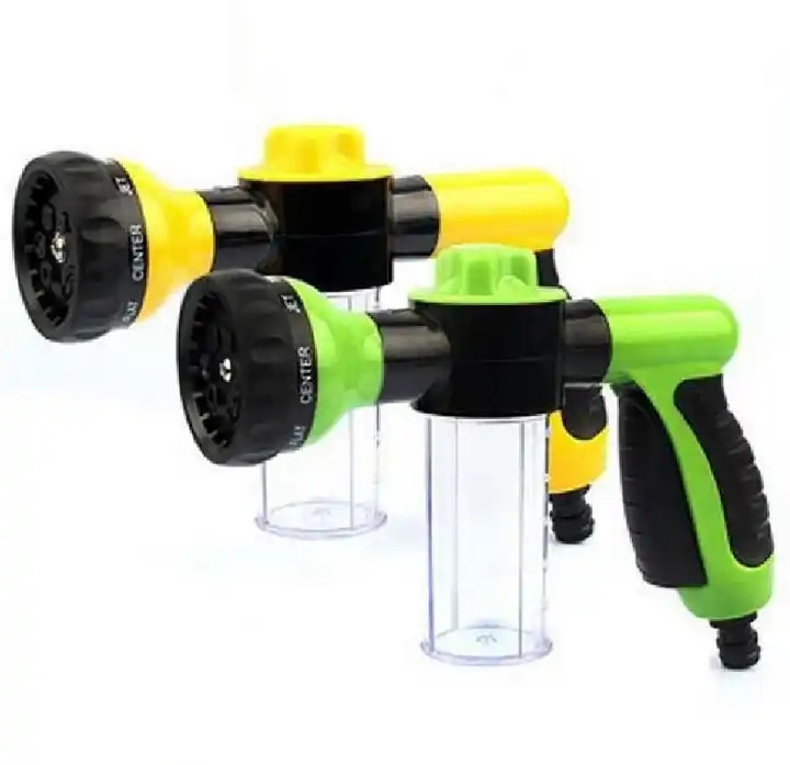 Car Wash Garden Hose Foam Gun Water Sprinkling Gun Foam 8 in1 Nozzle Foam Soap Gun