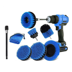 Detailing  Car Brush Set 8 Pcs Portable Automatic Car Brush Set Drill Cleaning Brush