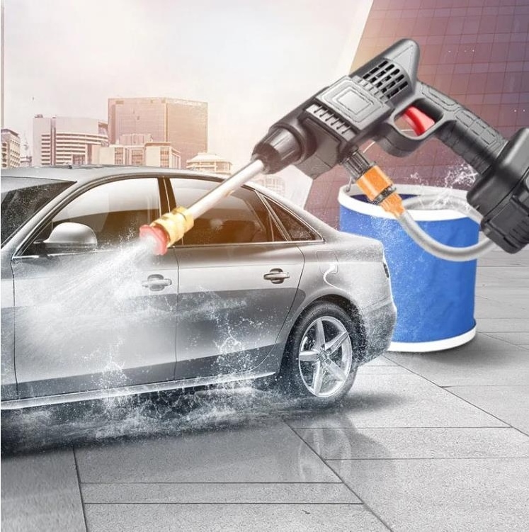 24V 6000mAh High Pressure Wireless Automatic Car Washing Machine High pressure Water Gun Car Washing Gun