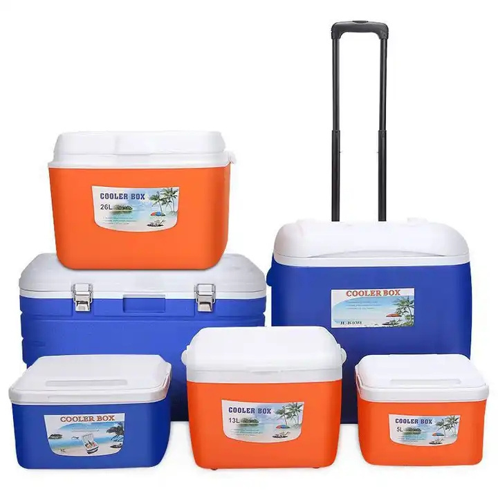 High Quality EPS Plastics Outdoor Refrigerated Portable Fresh-keeping Box Fishing Car Small Cooler Box