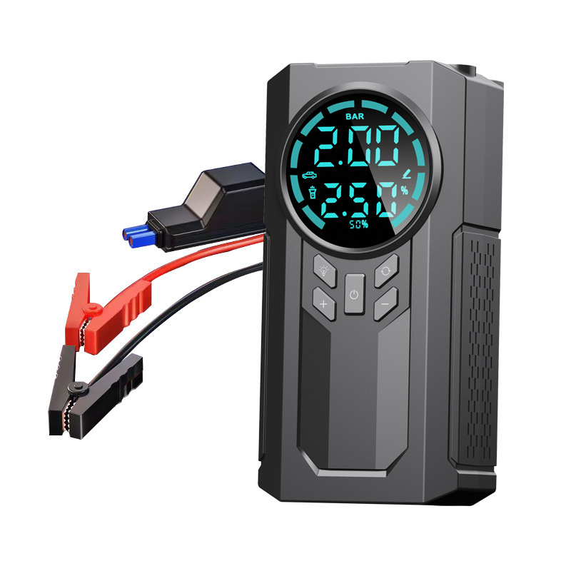 6000MAH Jump Starter Emergency Starter Inflate Tires Inflate Tires With Flashlight Portable Tire Inflator for Electric Cars