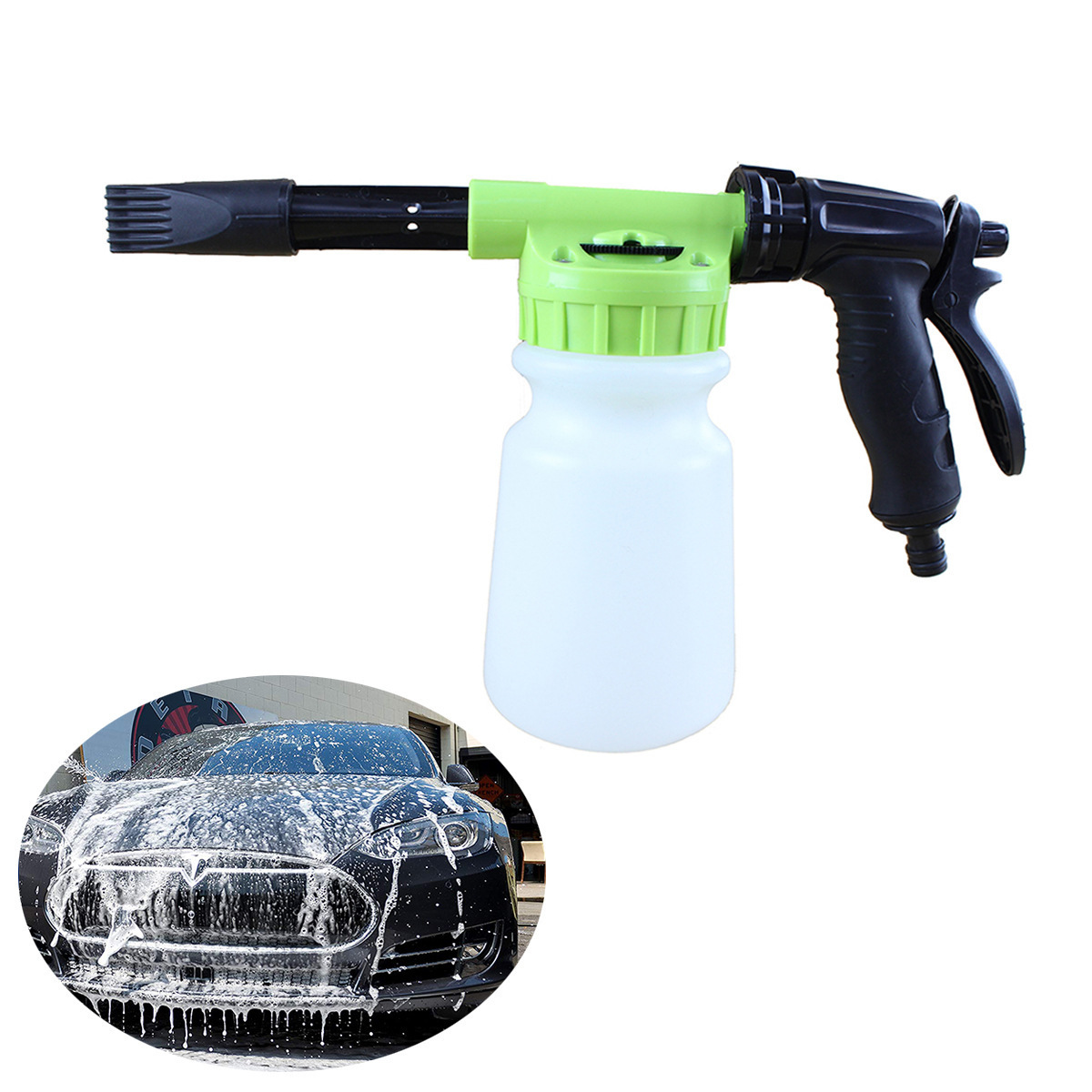 Car Wash Cleaning Tool Foam Gun Sprayer 4 Color Garden Hose Low Pressure Foam Washing Cleaner