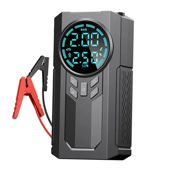 6000MAH Jump Starter Emergency Starter Inflate Tires Inflate Tires With Flashlight Portable Tire Inflator for Electric Cars