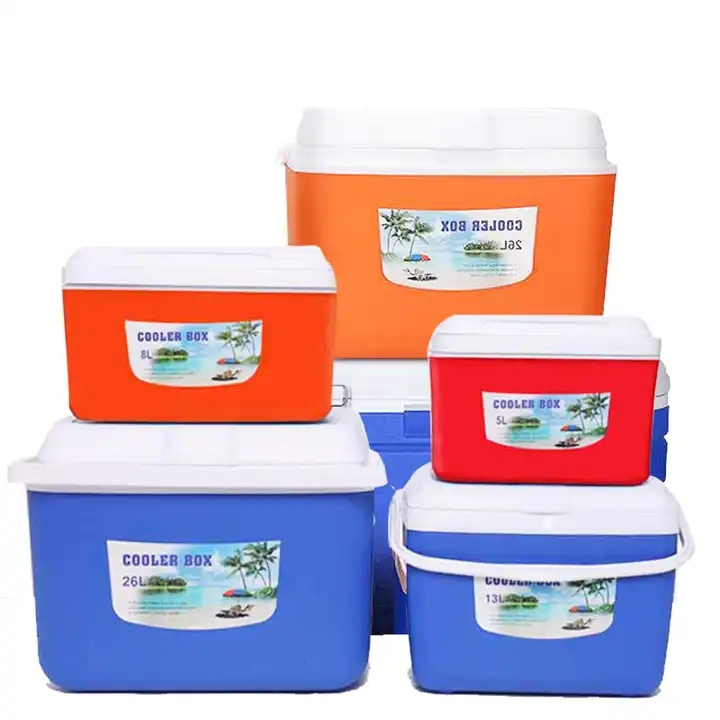 High Quality EPS Plastics Outdoor Refrigerated Portable Fresh-keeping Box Fishing Car Small Cooler Box