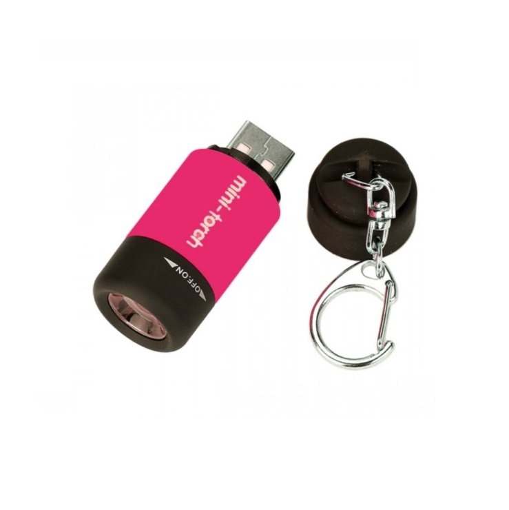 Factory Bulk Sale USB Charger Cheap Handheld Promotion Small Keychain Led Mini Flashlight