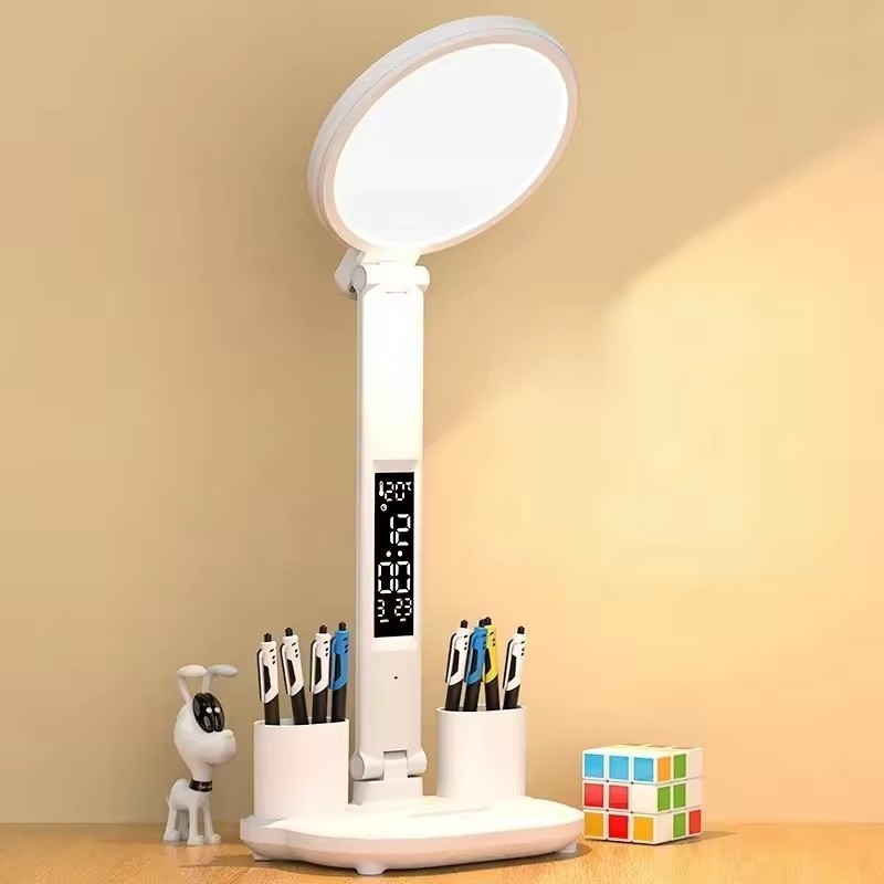 Rechargeable Table Lamp 3 Light Dimming Reading Light For Children Eye-Protective USB LED Studying Lamp