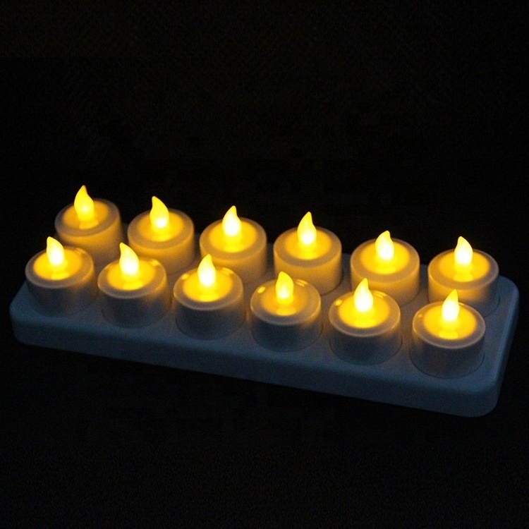 Hot Selling 12pcs set Charging Electronic Tea Light Led Candles