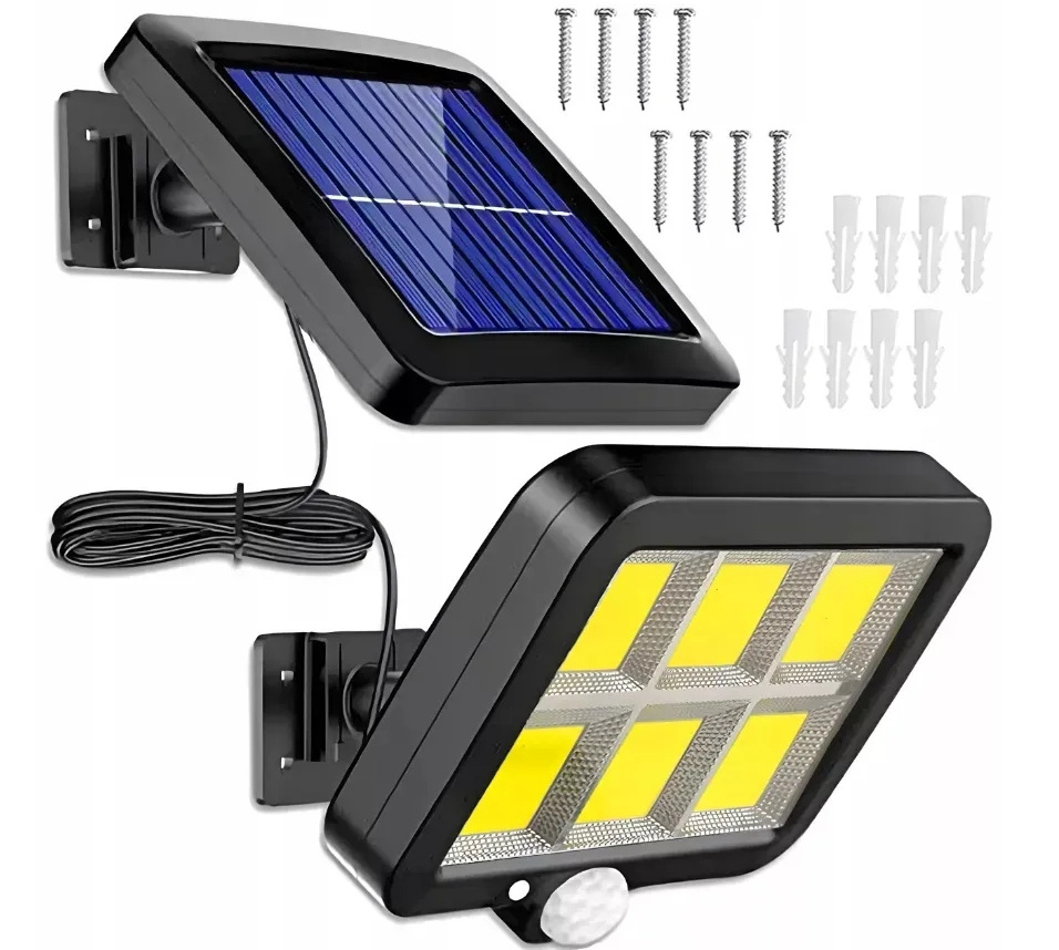 Outdoor Solar Split Wall Lamp Waterproof 120COB Garden Security Light Solar Street Lamp with Motion Sensor