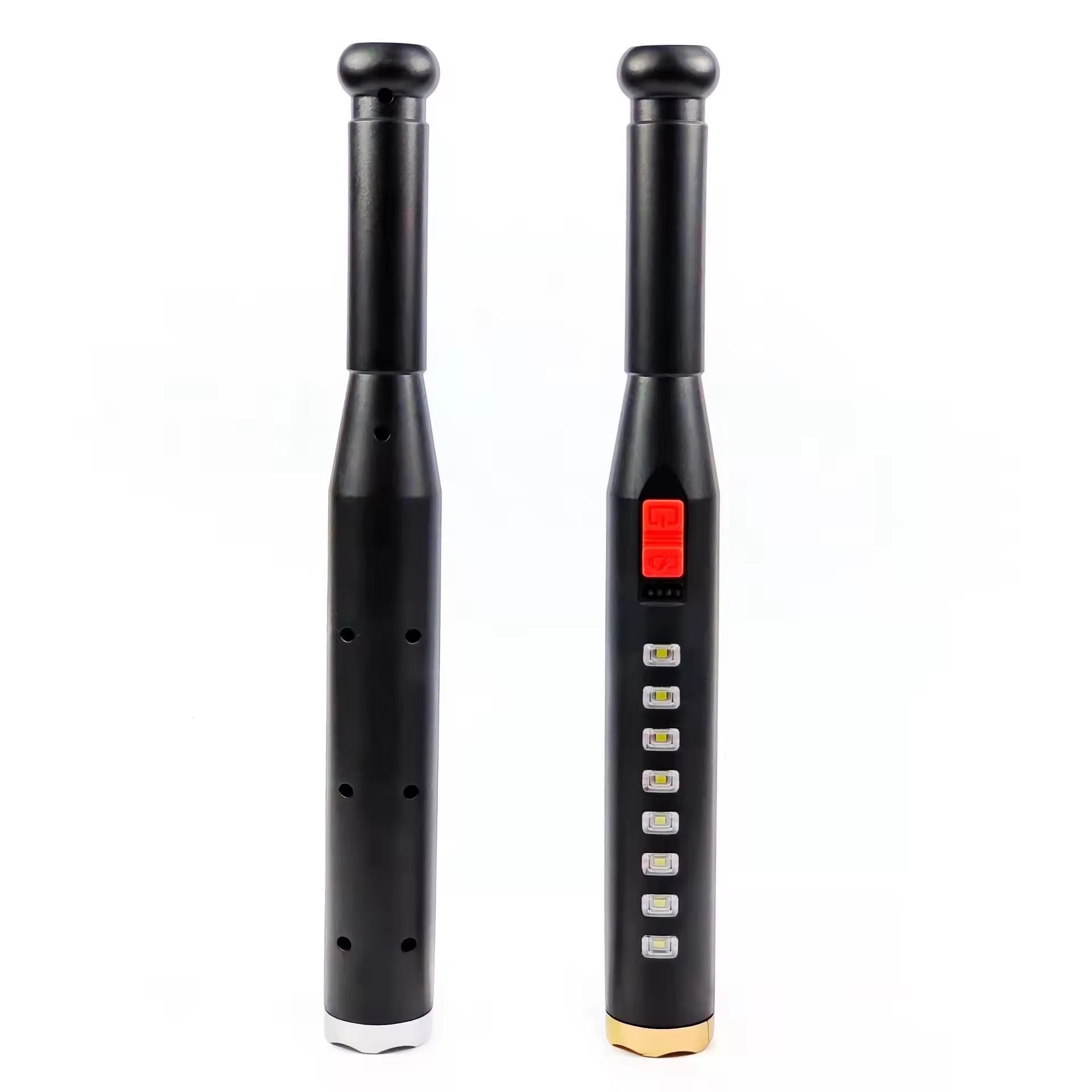 Baseball Bat Style Tactical LED Flashlight NightShield Personal Protection Flashlight High Power Rechargeable Torch