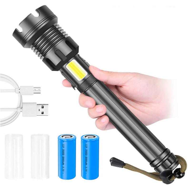 Most Professional High Power 1500 Lumen P90 Portable Aluminum LED Torch USB Rechargeable Flashlights Waterproof