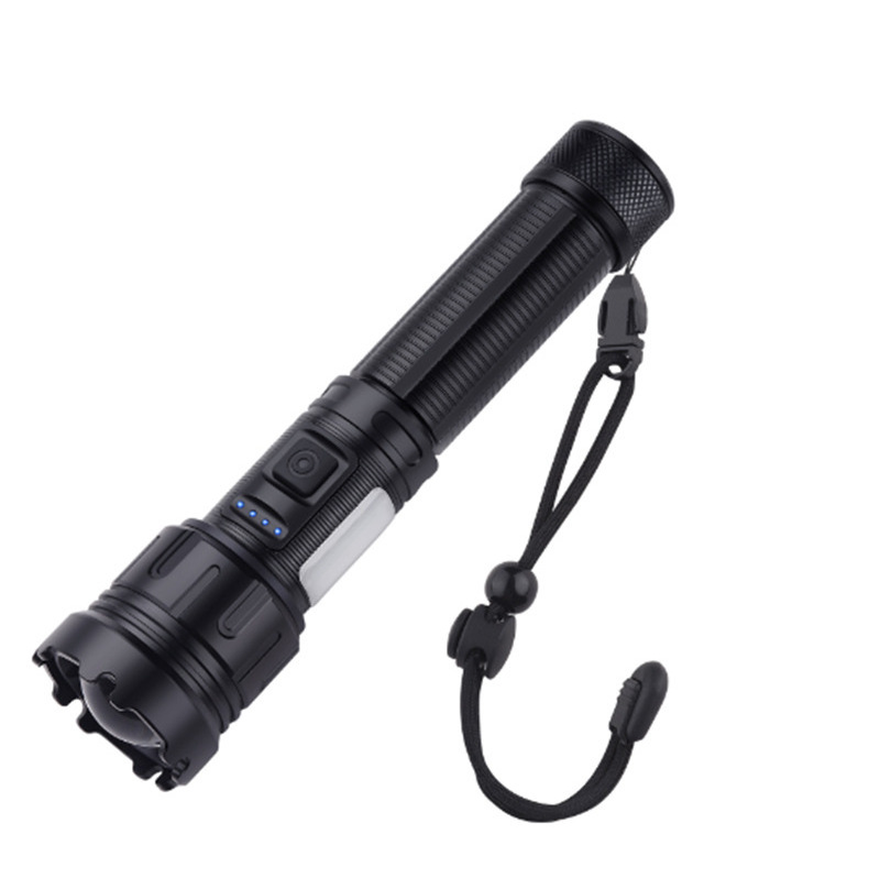 Waterproof Cob Usb Type-c white lazer light 26650 battery Rechargeable Led Tactical Torches Flashlight