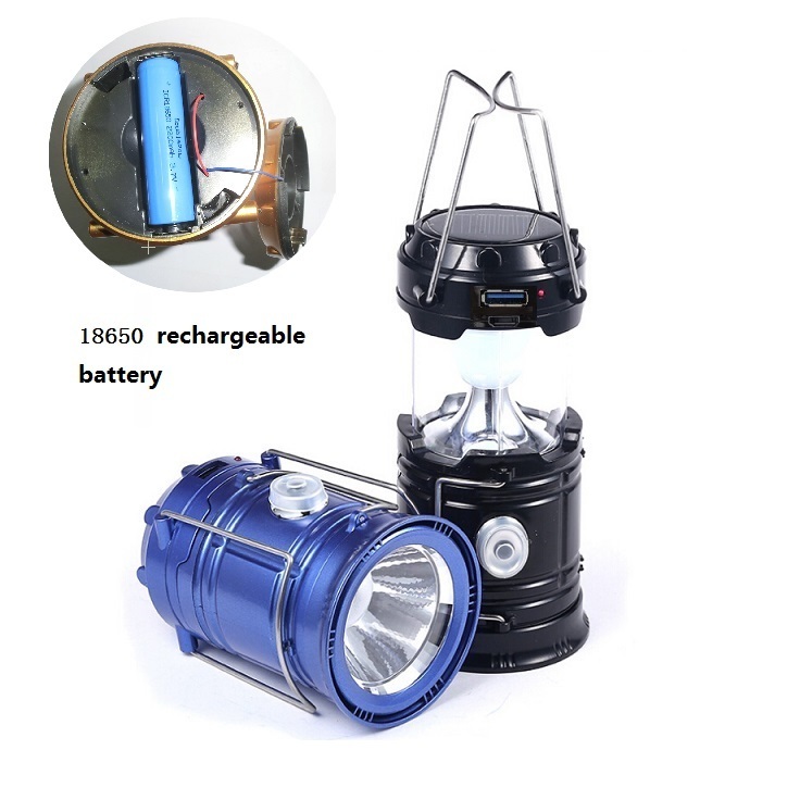 Supply Solar 18650 Battery Led Lamp Tent Light Solar Power Led Camping Lantern With Phone Charger