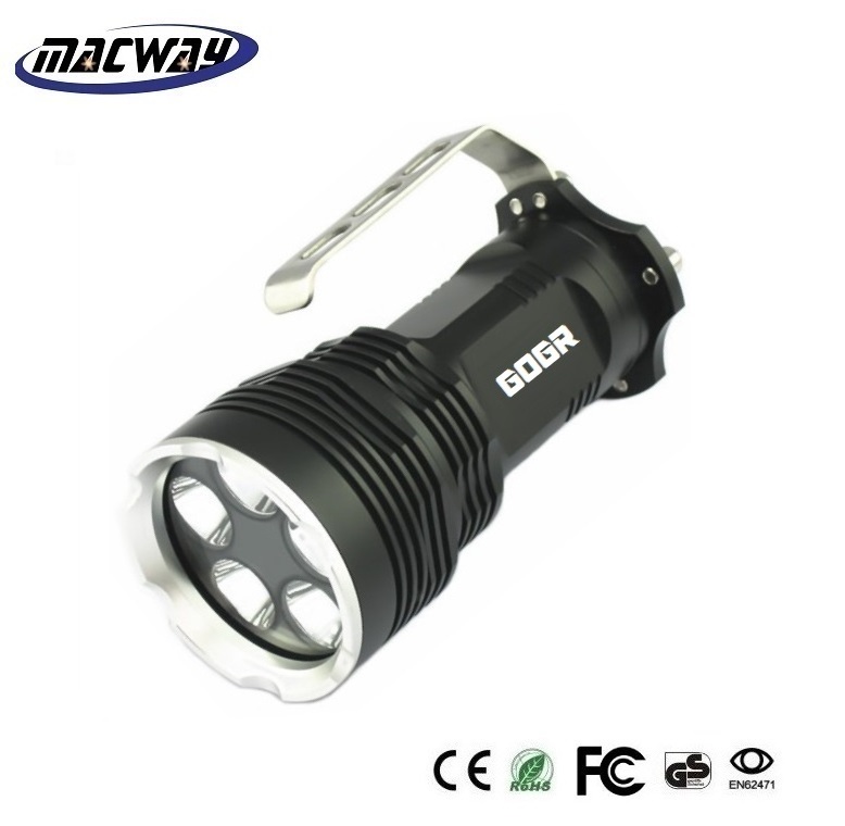 Trade Assurance Supplier High Power long range 5000LM Torch Light 5T6 LED Heavy Duty Strong Flashlight