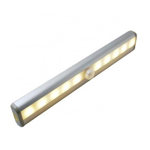 Portable 10 LED AAA batteries PIR Wireless Lamp Stick Bar Wardrobe Under Cabinet Motion Sensor Closet Light