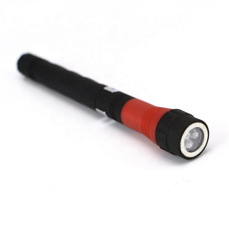 3 LED Torch Magnetic Base Emergency Portable Flexible Mini Plastic Flashlight With Pick Up Tool