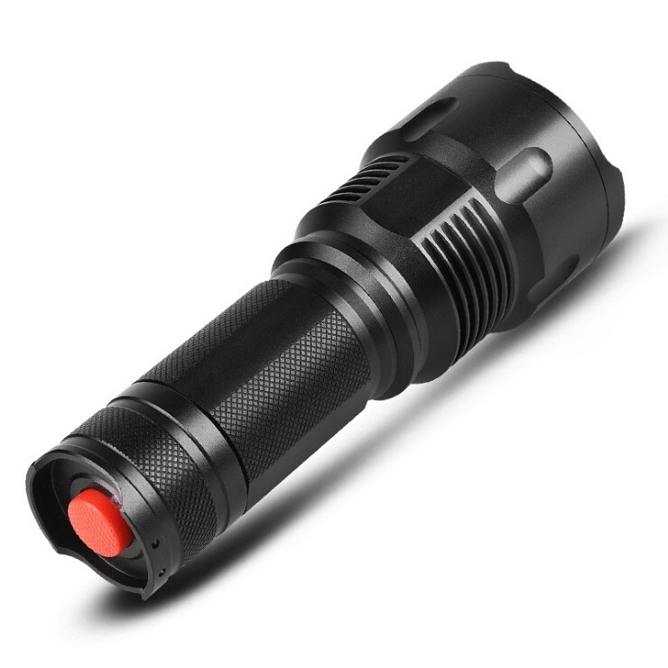 Long Range Distance Most Powerful Geepas Led Rechargeable Torch Light Heavy Duty Flashlight