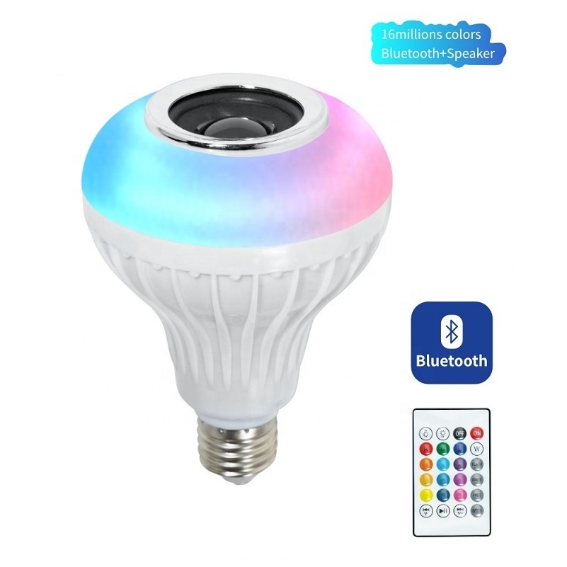 Hot Selling Smart  E27 LED Light Remote Bulb Color Changing Led Music Bulb