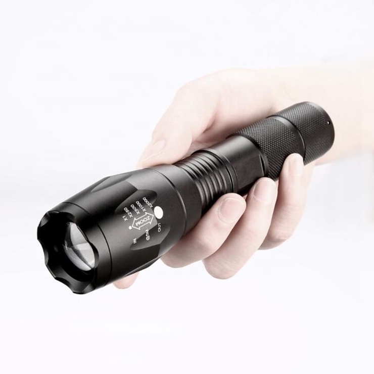 Hot Sell Cheap G700 Rechargeable Waterproof Tactical LED Torch Flashlight With 3*AAA Batteries