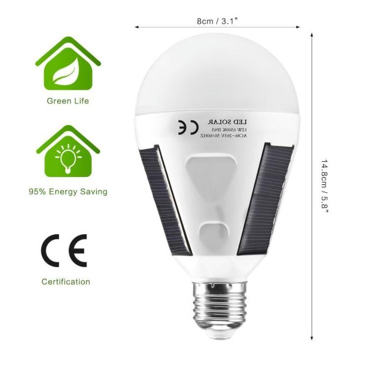 Outdoor Ip65 Solar Portable Outdoor Emergency Led Rechargeable Bulb Solar Garden Bulb with Hanging