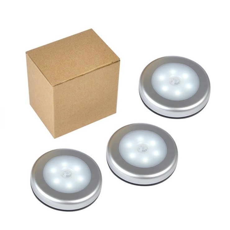 Top Quality Moving 6 Led Motion Night Light Batteries Powered Led Sensor Night Light