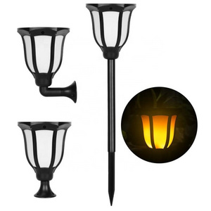 Outdoor Garden Landscape Waterproof  Solar Garden lamp Flickering Flames Led Torch