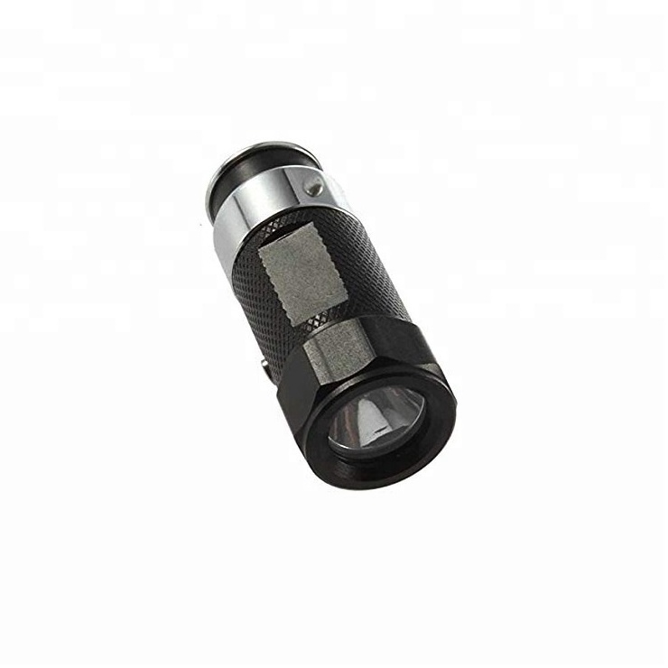 Mini Emergency Car Cigarette Lighter Rechargeable Flashlight 12V Small Led Car Flashlight