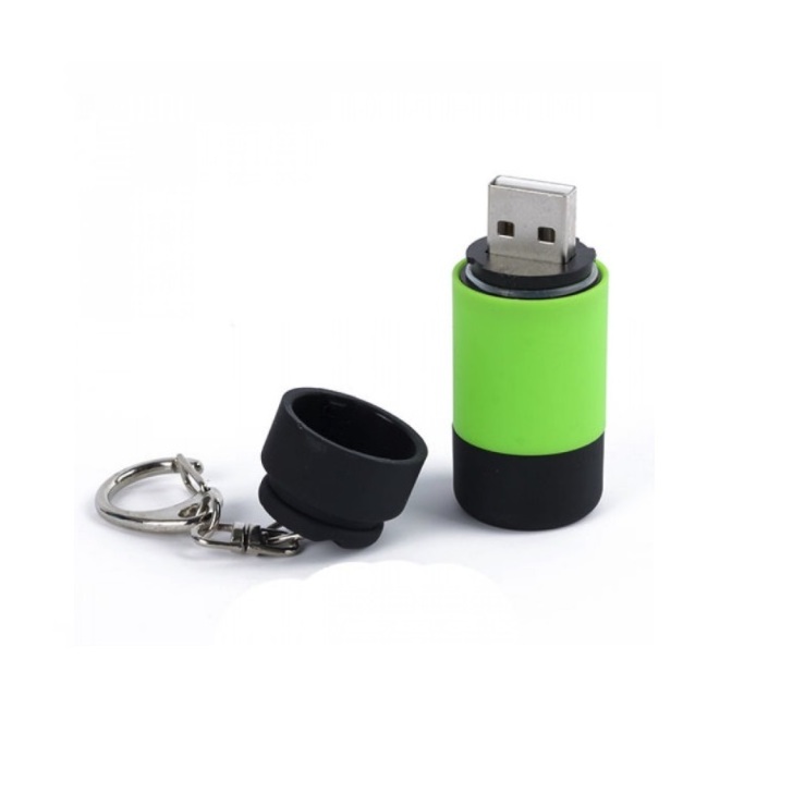 Factory Bulk Sale USB Charger Cheap Handheld Promotion Small Keychain Led Mini Flashlight