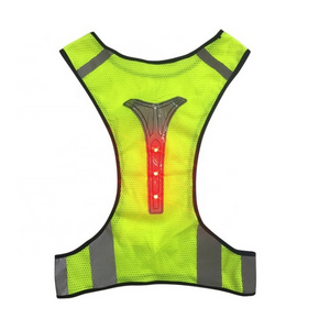 Sport Led Flashing Lighted Traffic With Led Light Reflective Safety Vest For Running,Walking