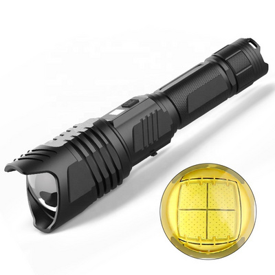 XHP90.2 1000m Long Range Led Flashlight Professional Strong Light Torch Tactical Self-defense Flashlight With Safety Hammer