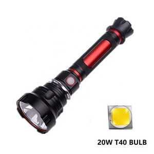 New Style Super Bright 3000 Lumen T40 LED Flashlights Water Resistant Torch USB Rechargeable Flashlight