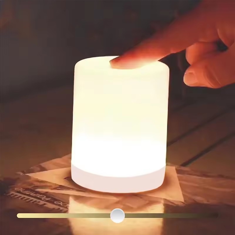 Cordless Portable LED Touch Control Rechargeable Bedside Nursery Night Light for Baby Kids Dimmable Warm Light Sleep-Helping