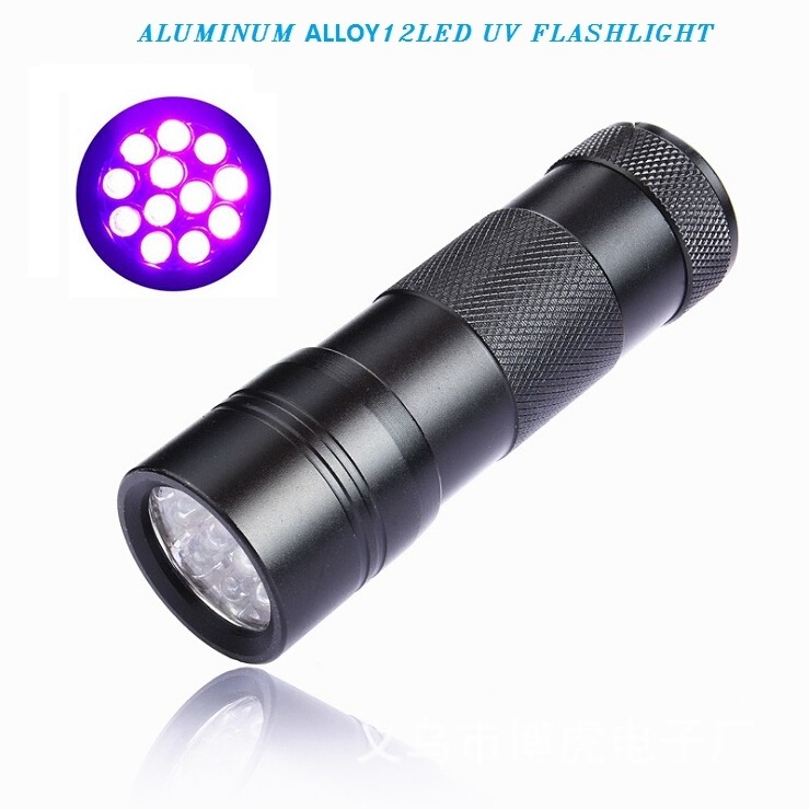 Factory Pet Stain Urine Detector Led Purple UV Torch 12Led UV Black Light Flashlight