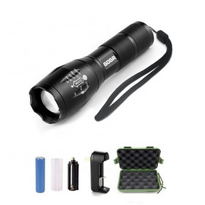 High Lumens LED 18650 Battery Charger Waterproof Portable Adjustable Aluminum Flashlight For Emergency Camping Hiking